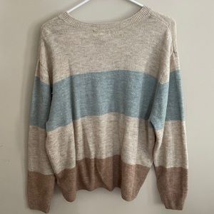 Tricolor sweater